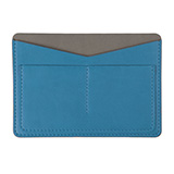 Холдер для паспорта и карт "Emotion", 10*14 см, PU, голубой с серым