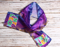 Шарф однослойный взрослый 15х100 см, с полной запечаткой