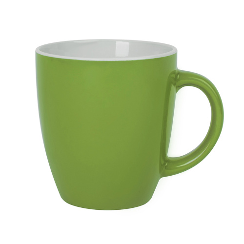Кружка  ANNA, зеленый, 310мл, тонкая керамика