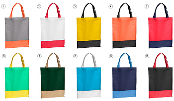 Сумка из спанбонда Флэт-комби 35х40 см, комбинированная